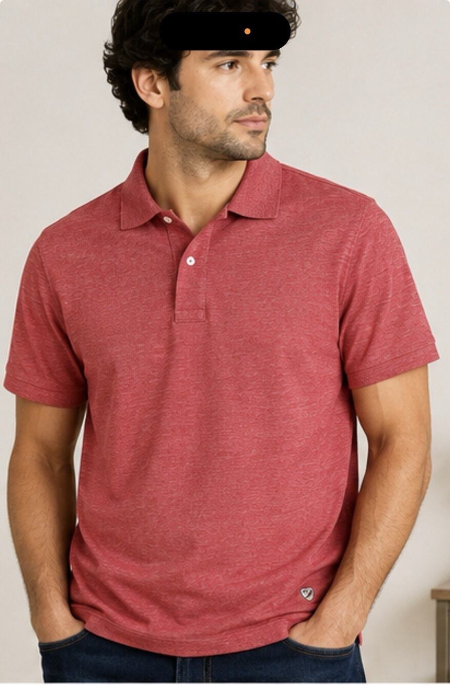 Cremieux Classics Mens XL Red Heather Polo Shirt Short Sleeve Casual Golf